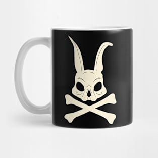 Funny Bunny Skull Crossbones Egg Hunt Easter Day Mug